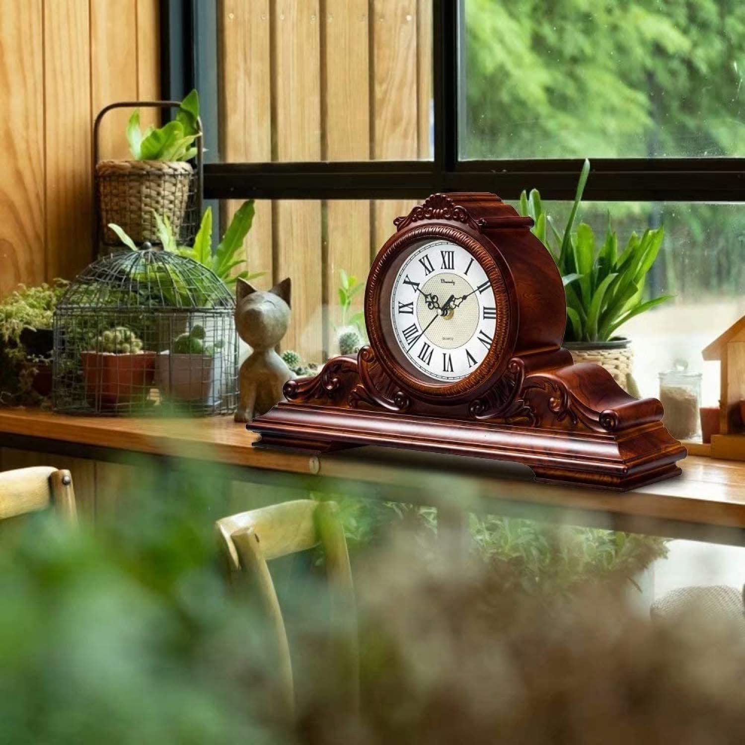 Amazon.co.jp: マントルピース時計、サイレントレトロマントルピース