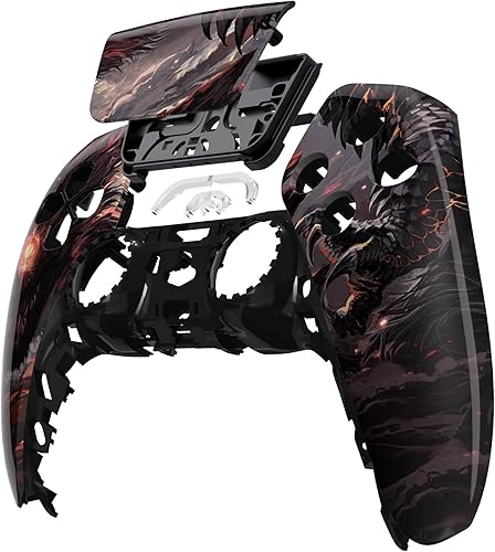 Miniatura 3 de eXtremeRate Cyclops Dragon Touchpad - Carcasa frontal compatible con controlador ps5 BDM-010 BDM-020 BDM-030 BDM-040, carcasa de repuesto para