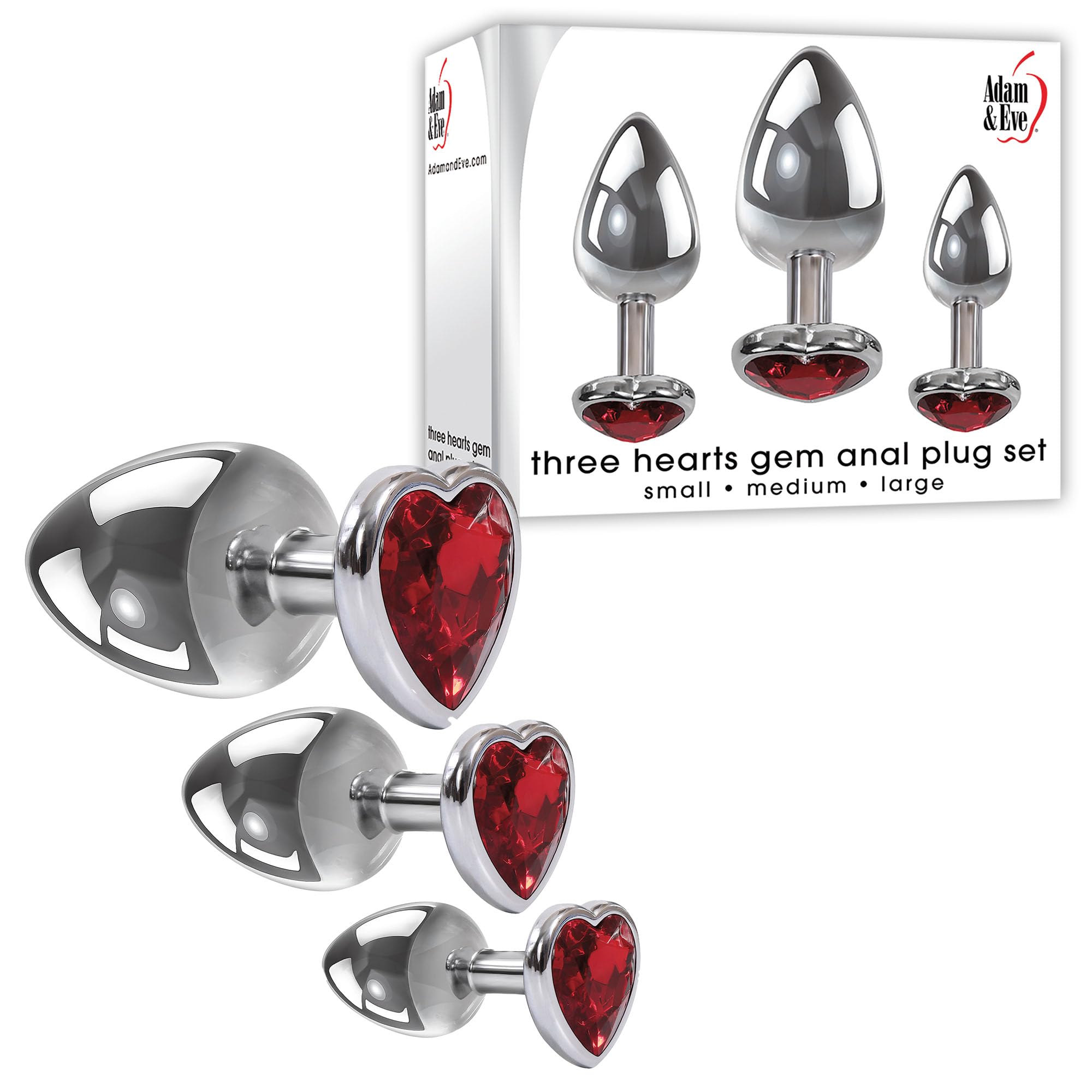 adam and eve anal plug Amazon.com: Adam & Eve Three Hearts Gem Anal Plug Set, 3 Piece Polished  Aluminum Butt Plug Kit with Sparkling Jewel Bases, Small Medium Large  Sizes, Tapered Tips for Easy Insertion, Includes Velvet