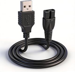 Repuesto Cable de Carga USB compatible con Cortadora de Pelo para Bebé ENSSU ES920