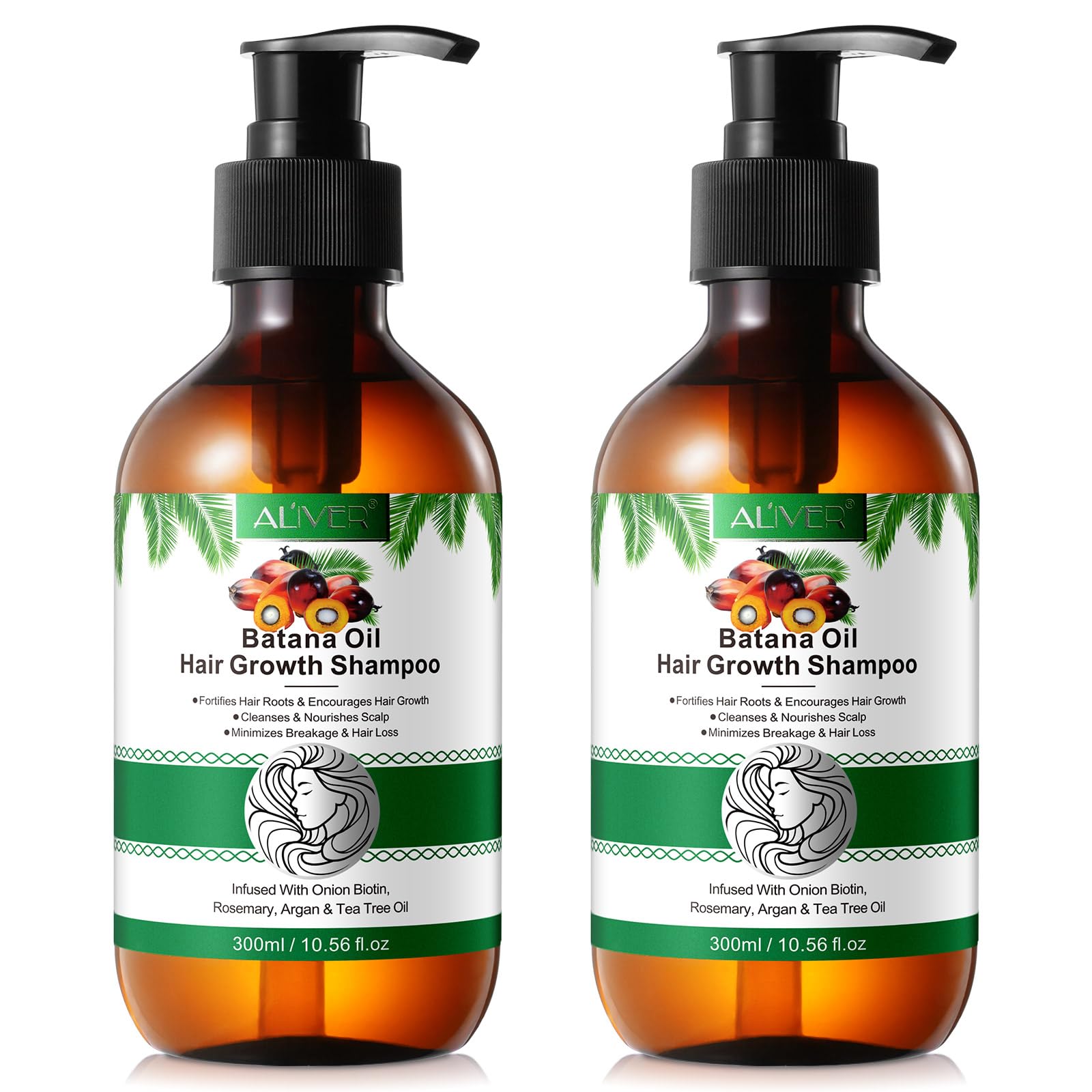 Batana Oil Shampoo and Conditioner Set, Raw Batana Oil for Hair Growth Shampoo and Conditioner with Biotin, Routine Shampoo and Conditioner for Women