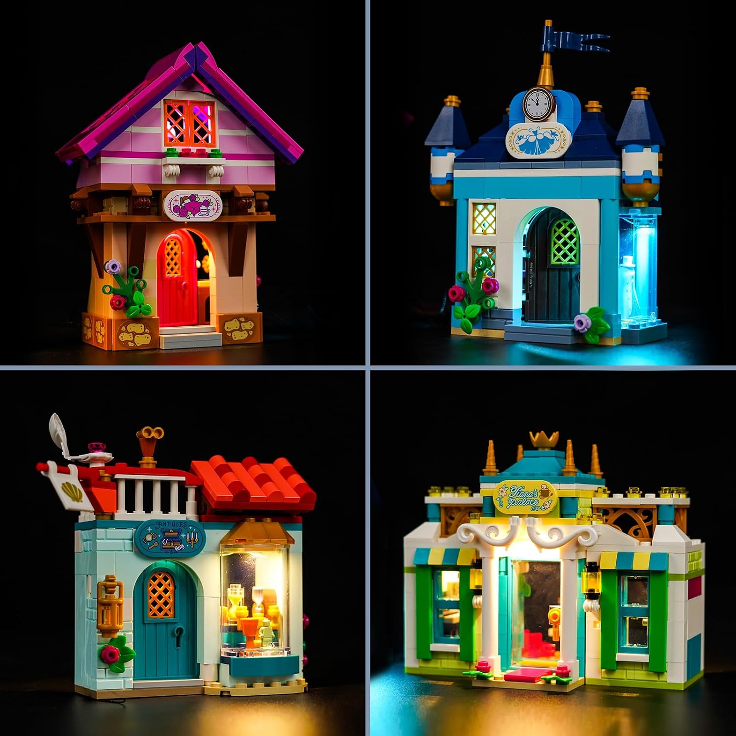 BrickBling LED Light Kit Compatible with Lego Princess Market Adventure (No Model), Creative Lighting Compatible with Lego 43246, A Great Gift for Girls