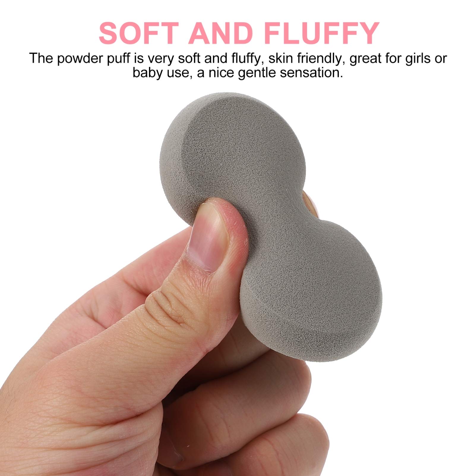 2pcs Useful Face Puffs Concealer Cushion Beauty Cosmetic Ladies Ovral Woman Cream Corners Pads Eyes Air and Sponge Makeup Loose Oval Liquid Women Contouring Body