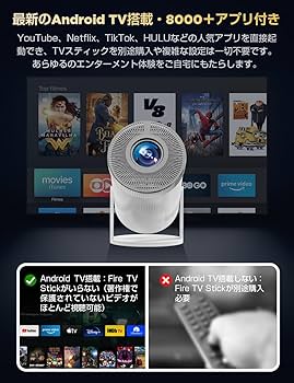 2025年最新Android TV 13.0搭載 20000LM 270°回転 楽天市場】【最新Android TV 13.0搭載＆270°回転
