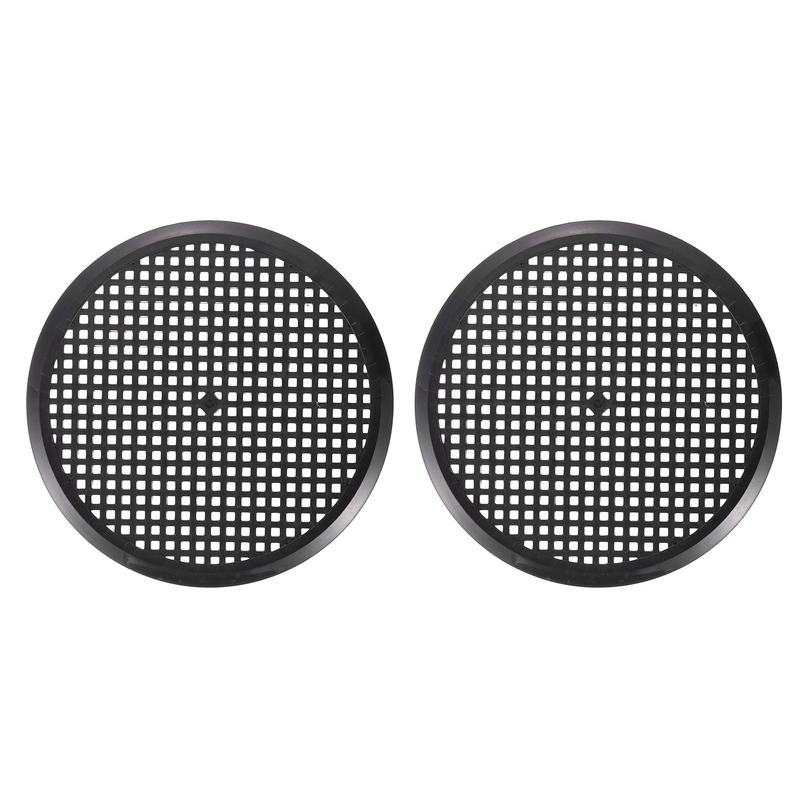 PATIKIL 4.7 Inch (120mm Openings) Round Air Vent Cover, 2PCS Plastic Circular Soffit Exhaust Vent Mesh Hole Ventilation Grille Cover for Bathroom Office Home Kitchen, Black