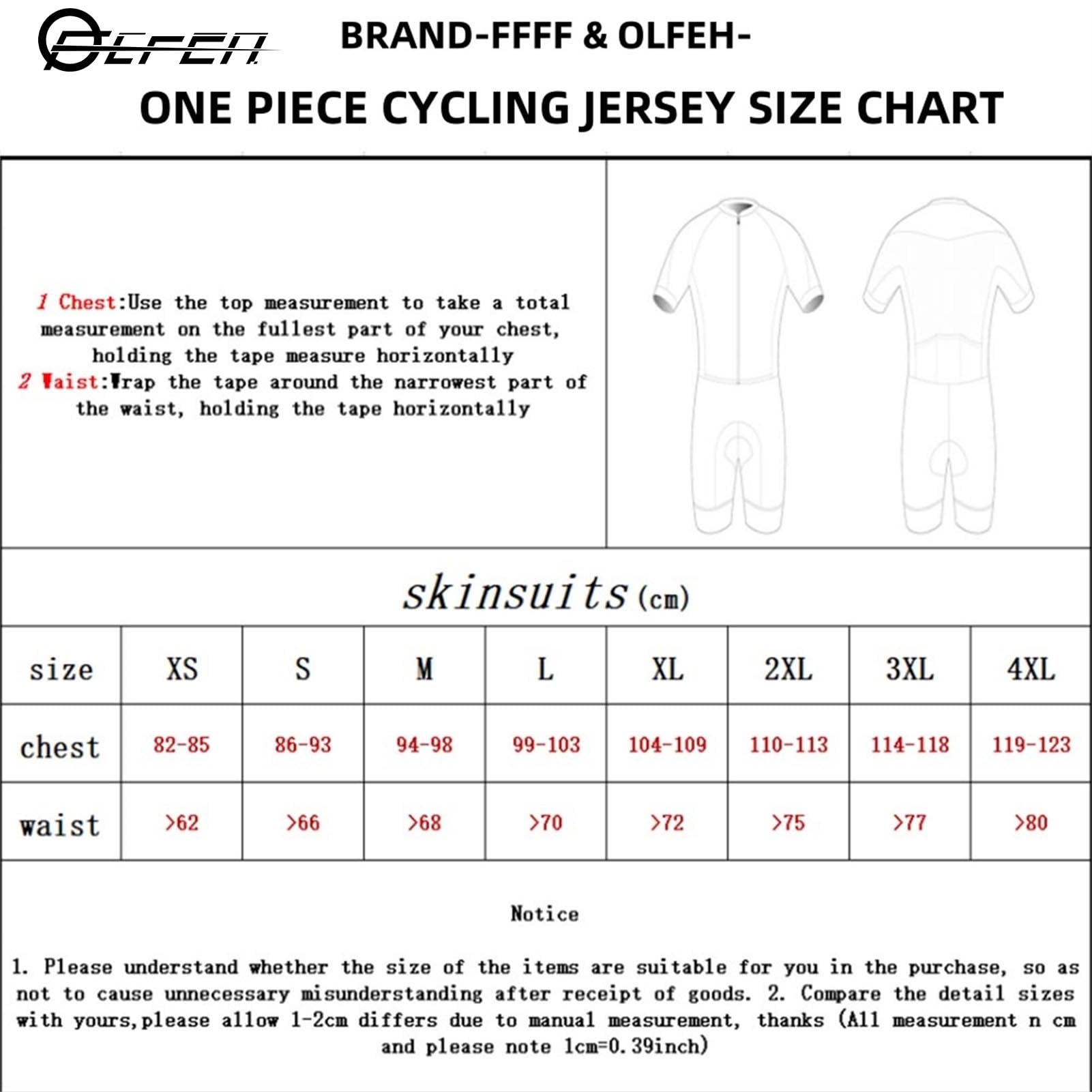 FFFF & OLFEH Conjuntos de Camisetas de Ciclismo for Hombres, Cycling Skinsuit Triatlón for Hombres, Pro Manga Corta Traje de Ciclismo, Racing Tri Suit de Bicicletas, MTB Mono