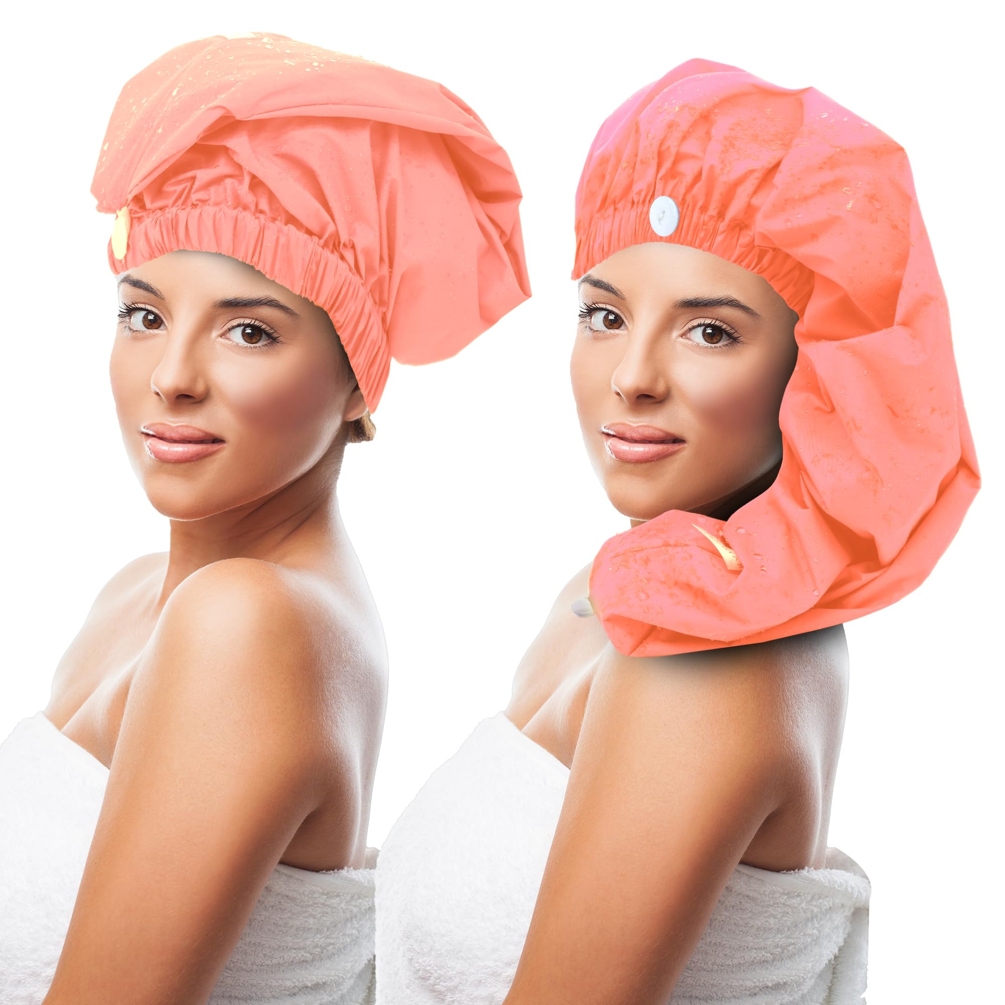 The OG Shower Cap, Pink large shower cap for Long Hair Braids, Dreadlocks and Hair Extensions, Waterproof, Washable