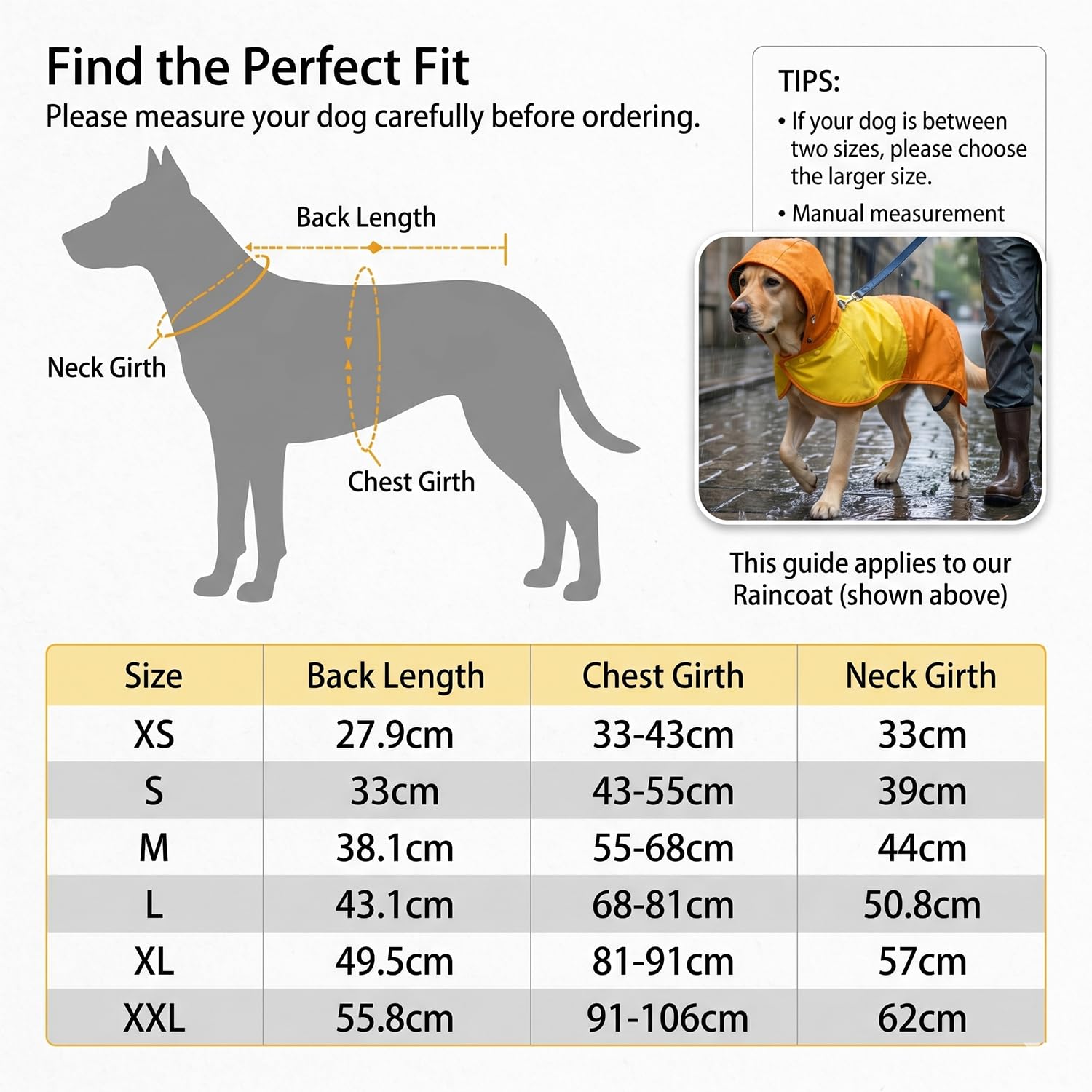 Manteau de Pluie Chien, Manteaux Imperméables pour Chiens à Capuche Réglable et Patte Élastiques - Veste Imperméable et Respirante pour Chien de Taille Petite, Moyenne ou Grande S