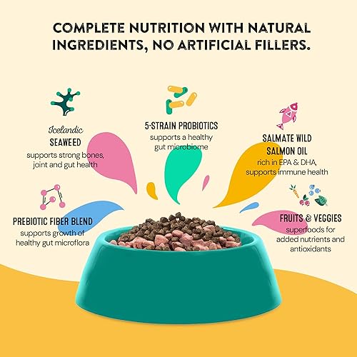 Miniatura 9 de Happy Go Healthy - Suplementos para la piel y el pelaje para perros  Beneficios probióticos y prebióticos con Omega 3 de salmón silvestre para