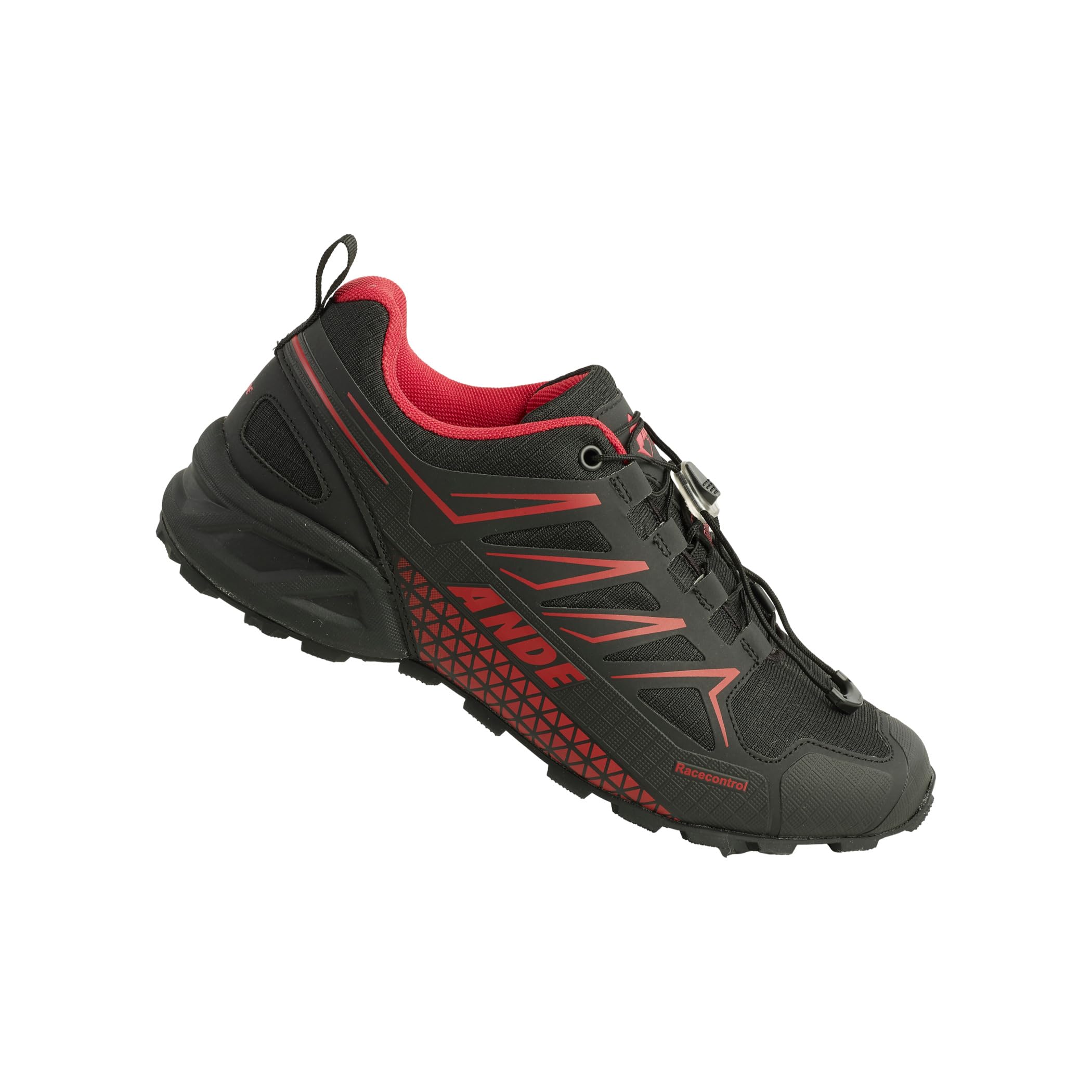 Ande Men's Fast EVO Trekking Shoes, Black Red, 6.5 UK