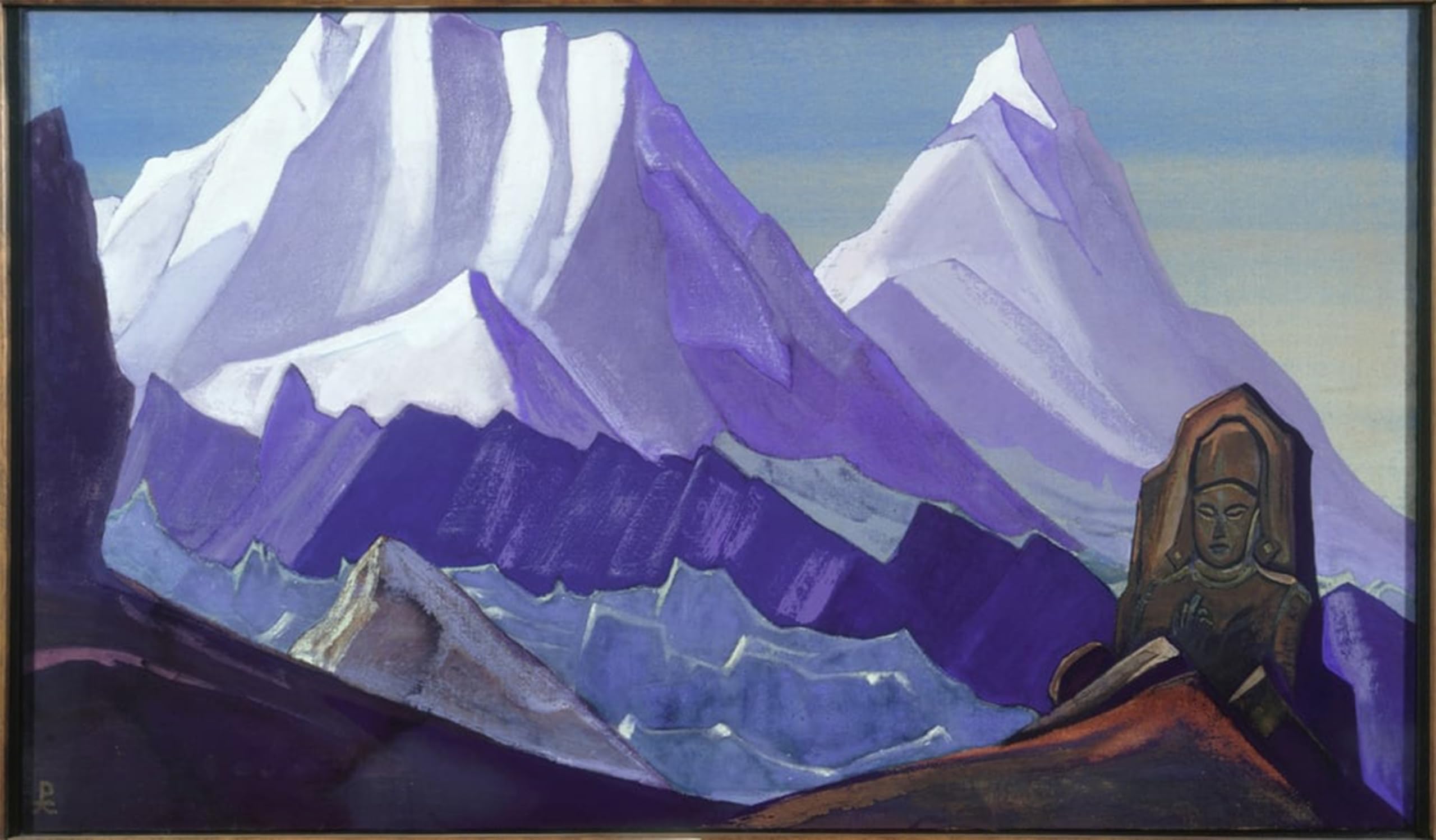 POSTERIIk Famous Modern Artwork Art Mural the Himalayas by Nikolai Konstantinowitsch Roerich Oil Paintings Pictures for Home Decor 60x90cm