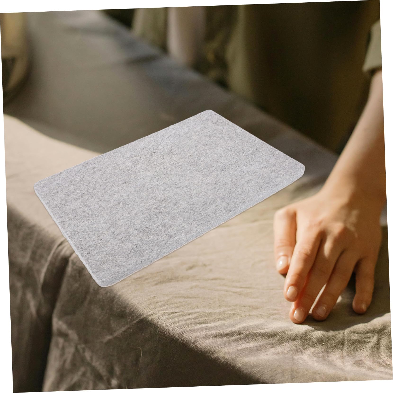 IMIKEYA Tappetino in feltro per stirare portatile, piccolo, resistente e versatile, per tavolo e progetti di cucito, facile da riporre e riutilizzabile