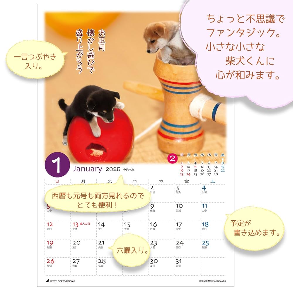 Amazon.co.jp: アクティブコーポレーション 2025年 カレンダー