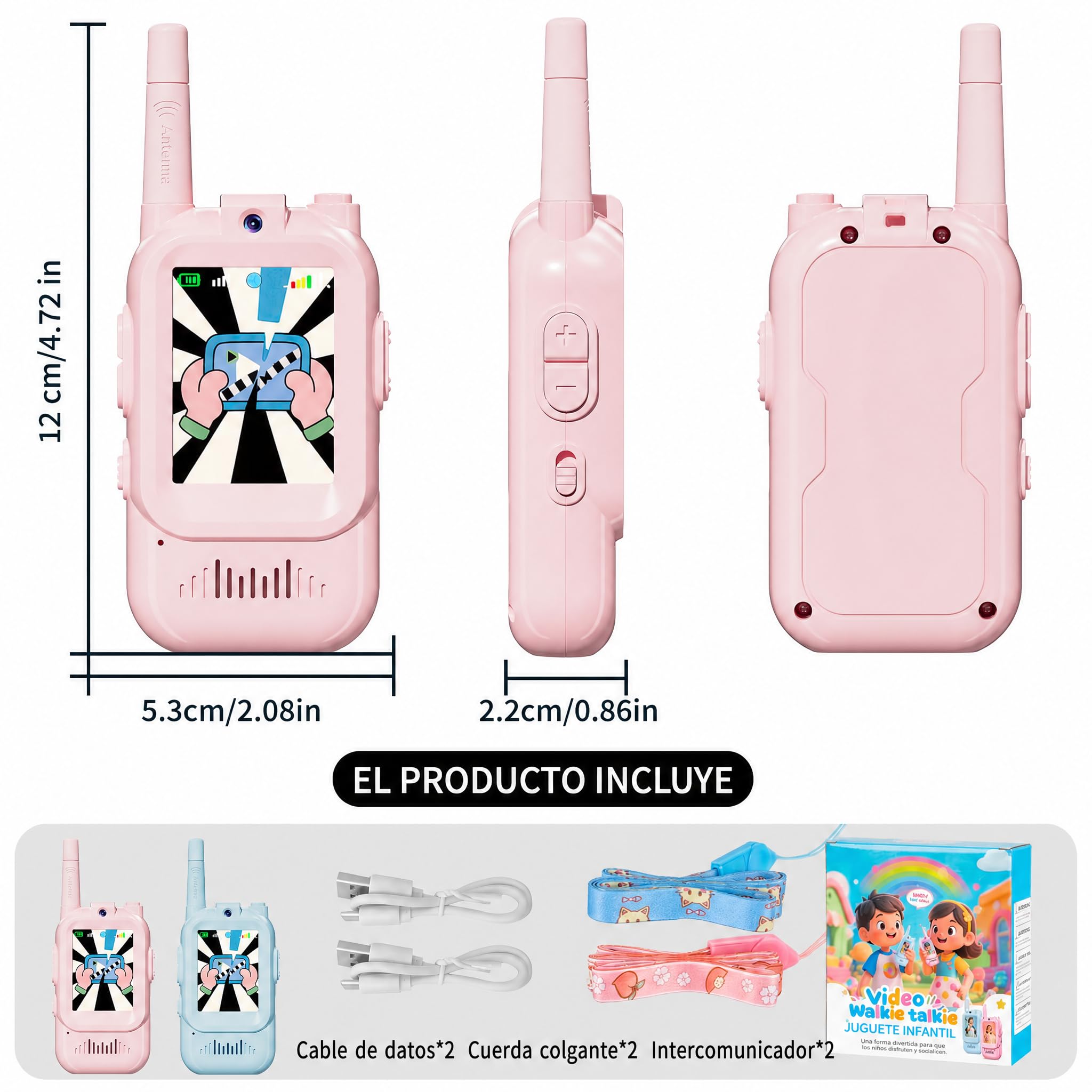Kids Video Walkie Talkies, Azul