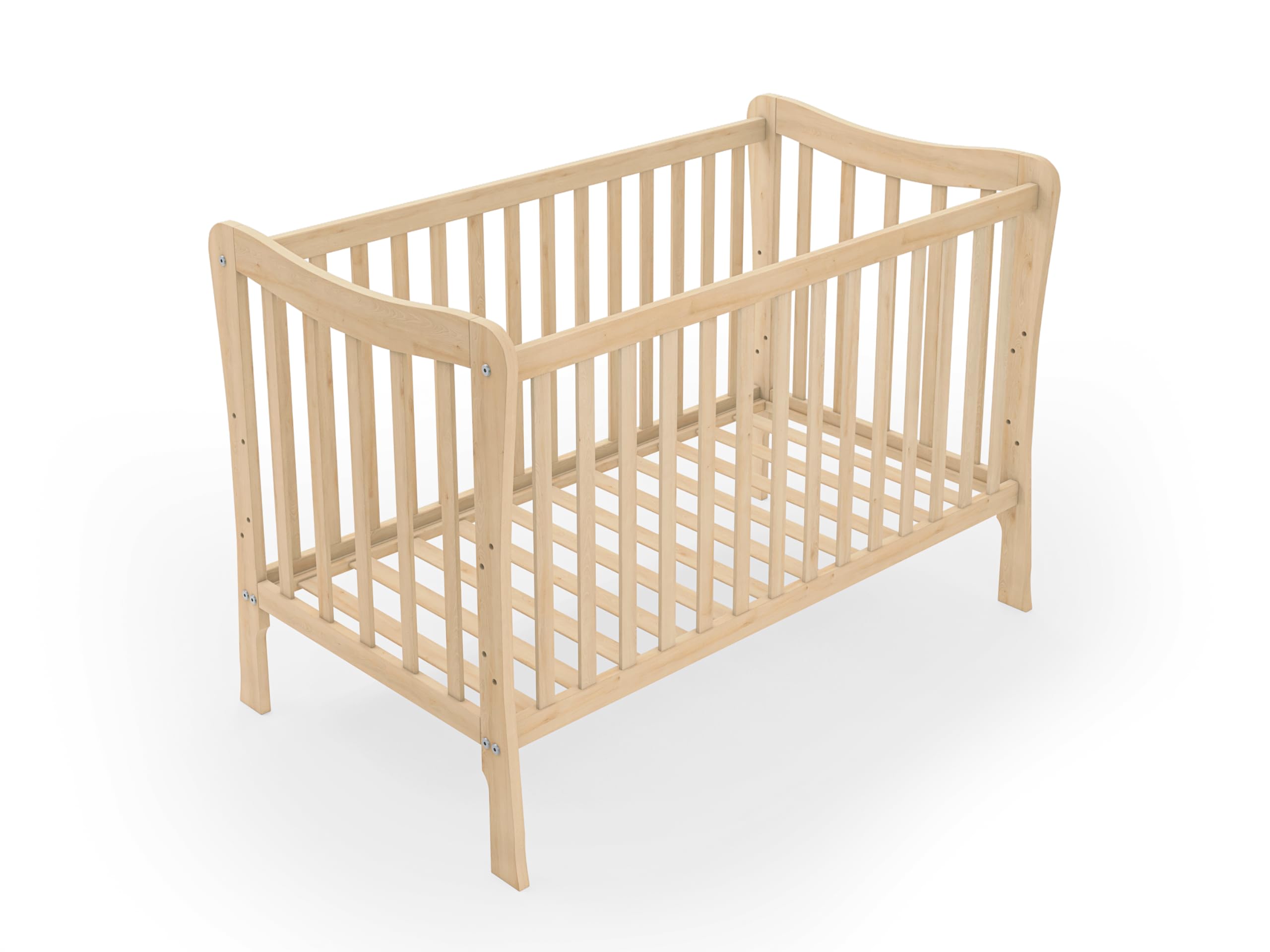 Lettino in legno generico Sasha 120x60 – in legno massello naturale