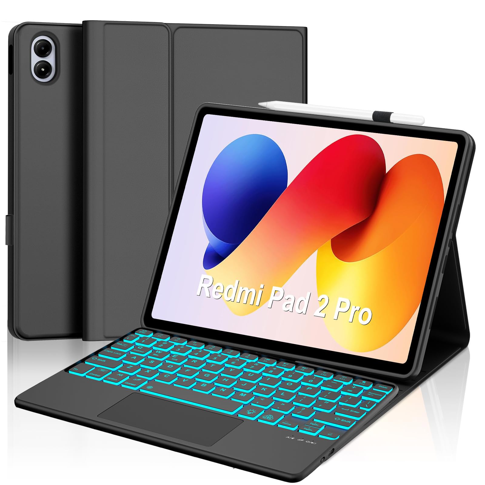 Amazon.com: Touch Keyboard Case for Xiaomi Redmi Pad 2 Pro 12.1