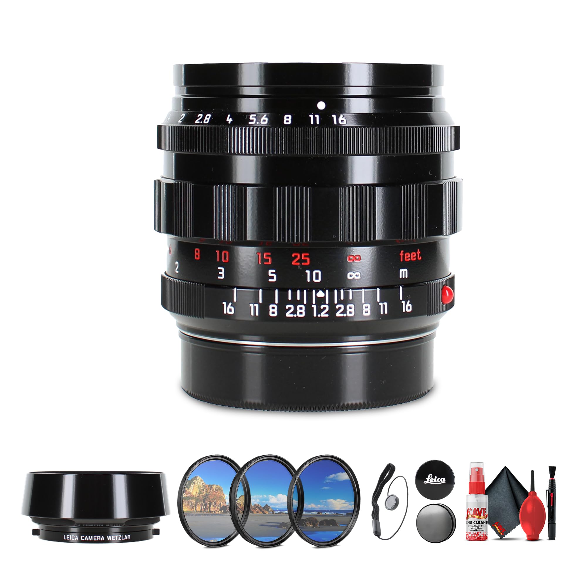 ライカ LEICA NOCTILUX-M 1:1.2/50 ASPH. Leica Noctilux-M 50 f/1.2 ASPH. M-Mount Lens in Black