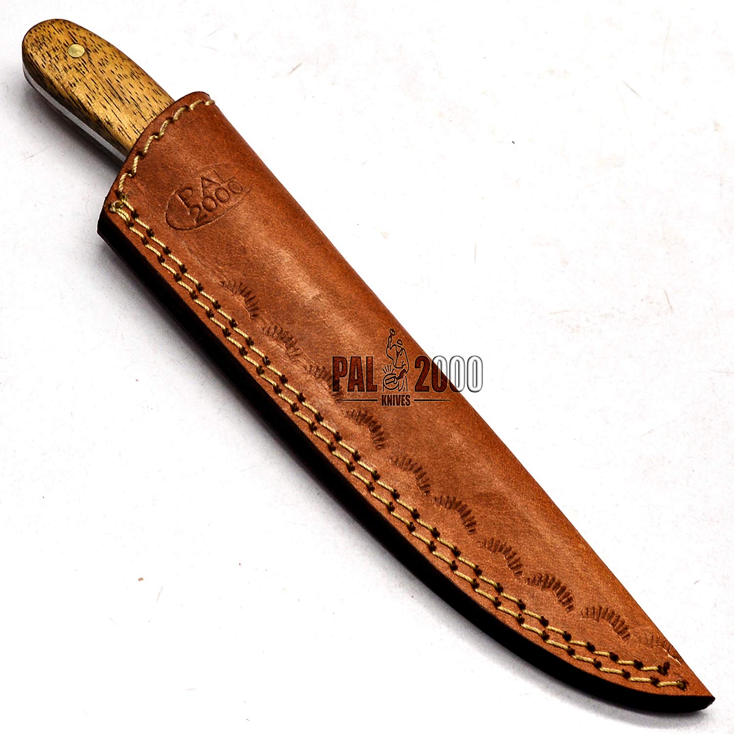 Coltello da Cucina in Acciaio Damasco Fatto a Mano su Misura con Fodero in Pelle Lama Fissa Coltello Universale su Misura Tagliente di Alta qualità Acquista con Fiducia 9725
