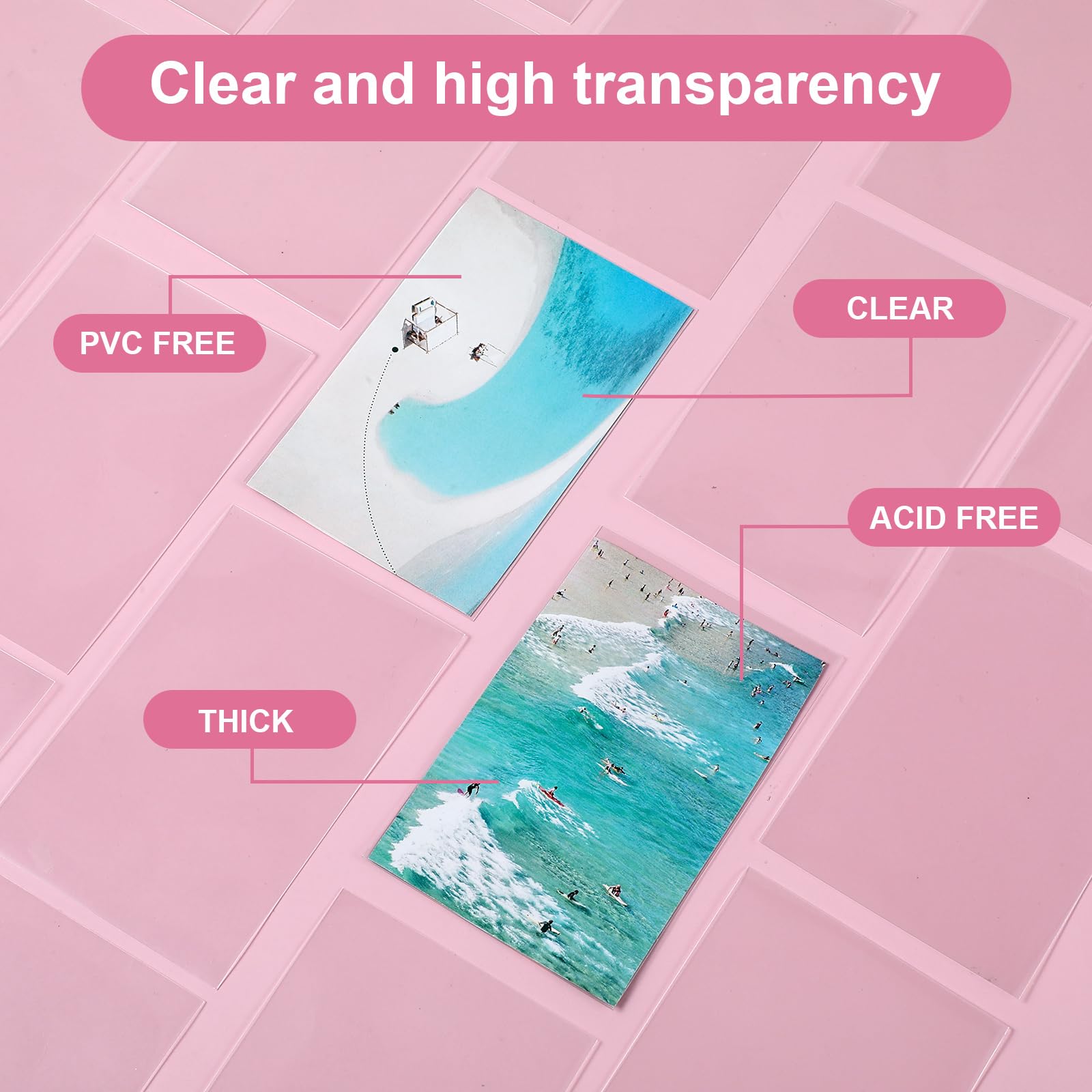YUXIANLB 100Pcs Photocard Sleeves - Image 3