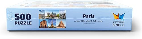 Miniatura 7 de Paris - Notre Dame, Torre Eiffel y Sacre Coeur - Rompecabezas prémium de 500 piezas para adultos