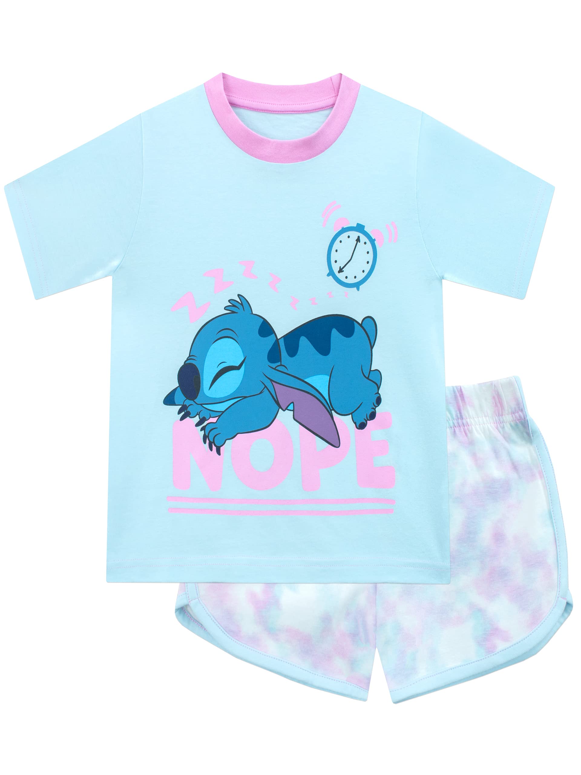 Disney Niñas Lilo y Stitch Pijama Tie Dye Conjunto de Pijama Corto