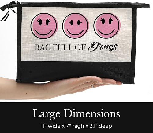 Miniatura 3 de HODREU Bolsa para medicamentos, organizador de medicamentos, regalos de enfermera practicante para mujeres, regalos de cumpleaños de Navidad para