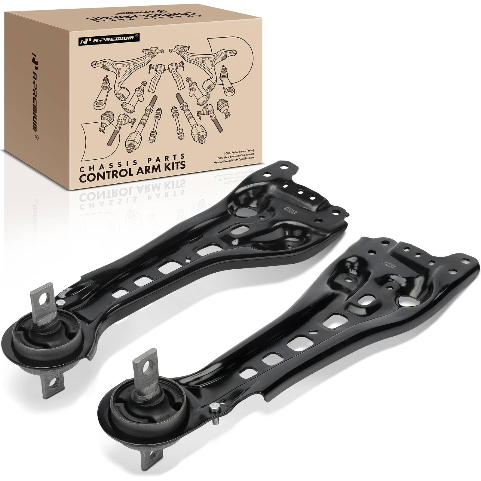 A-Premium 2 x Rear Suspension Control Arm, with Bushing, Compatible with Acura RDX 2007-2018