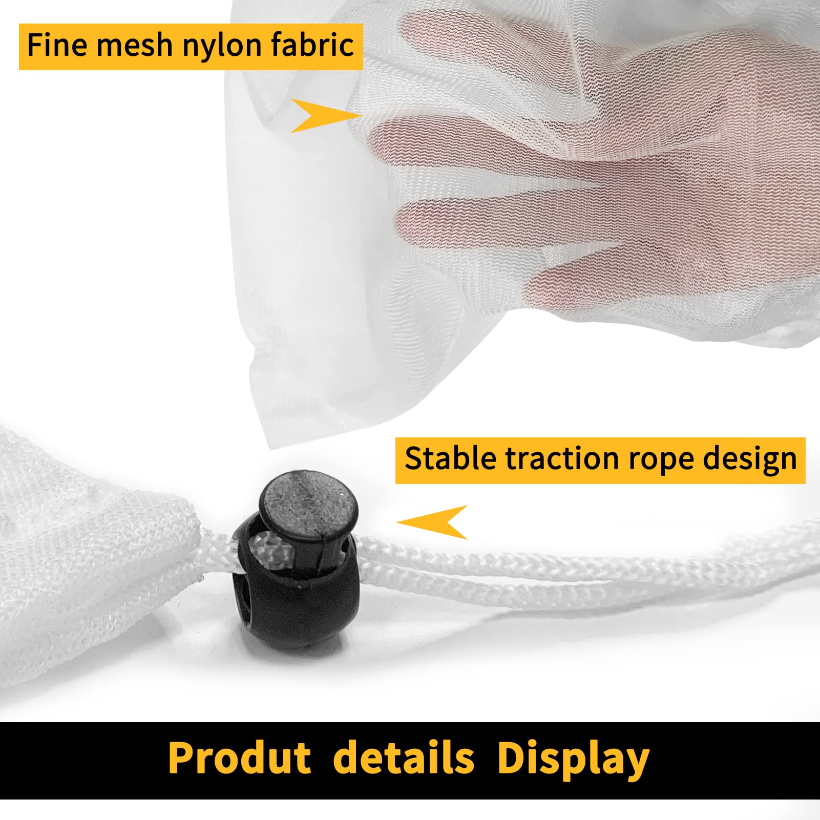 Lot De 4 Sacs De Récupération De Rechange, Filtre En Tissu, Sac En Filet De Nettoyage, Sacs D'aspirateur Pour Sol, Piscine, Sac En Filet, Avec Cordon De Serrage Et Fermeture Pour Le