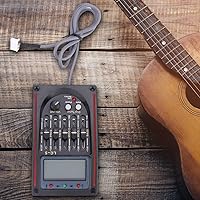 Vista 2 de Pasamer - Afinador de pasamer, Pickup Lcd de 5 bandas para guitarra acústica preamplificador ecualizador Lc-5 ecualizador sintonizador