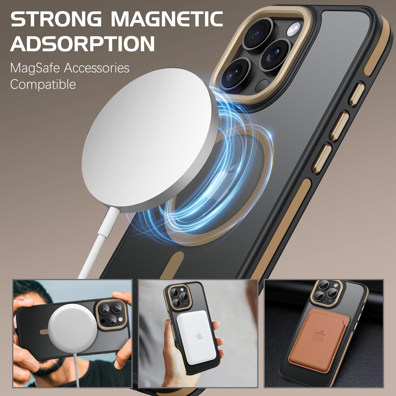 Cover Magnetica DOMAVER Per IPhone 16 – Traslucida Opaca Con MagSafe – Bianco – Sottile E Antigraffio