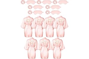 Birthday Squad Satin Kimono Robes for Girls Spa Party