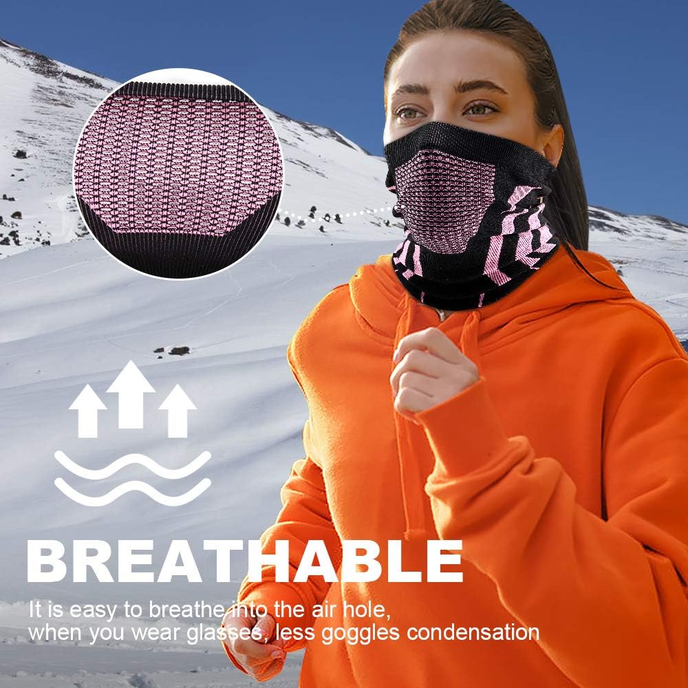 WTACTFUL Winter Neck Warmer Gaiter Windproof Face Mask Balaclava Bandana for Ski Snowboard - Image 3