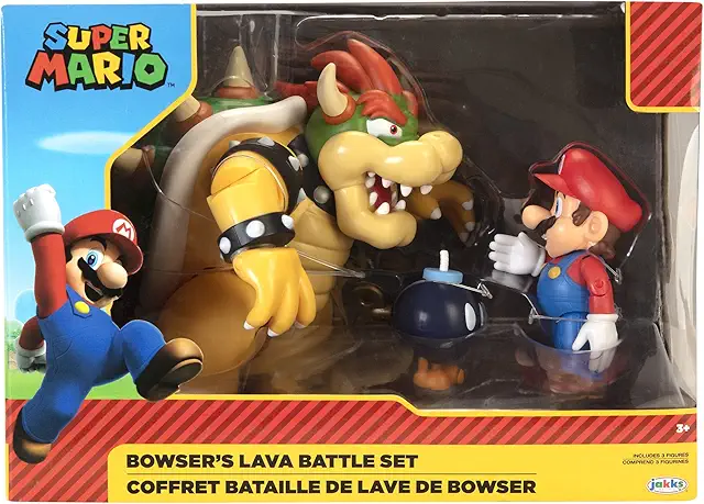 Nintendo Super Mario Bowser vs. Mario Figuren Set - Super Mario Figurer