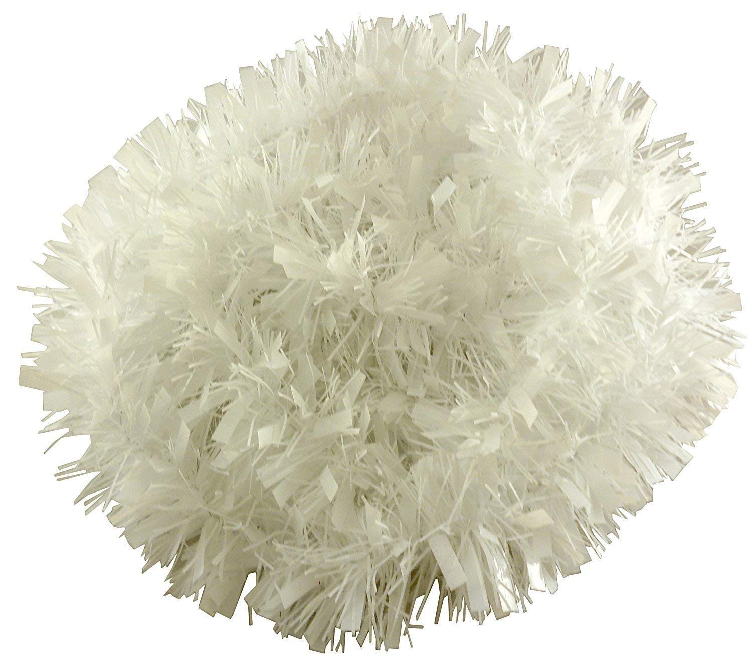 Shatchi White Tinsel Tree Decoration 1.8M from B&Q
