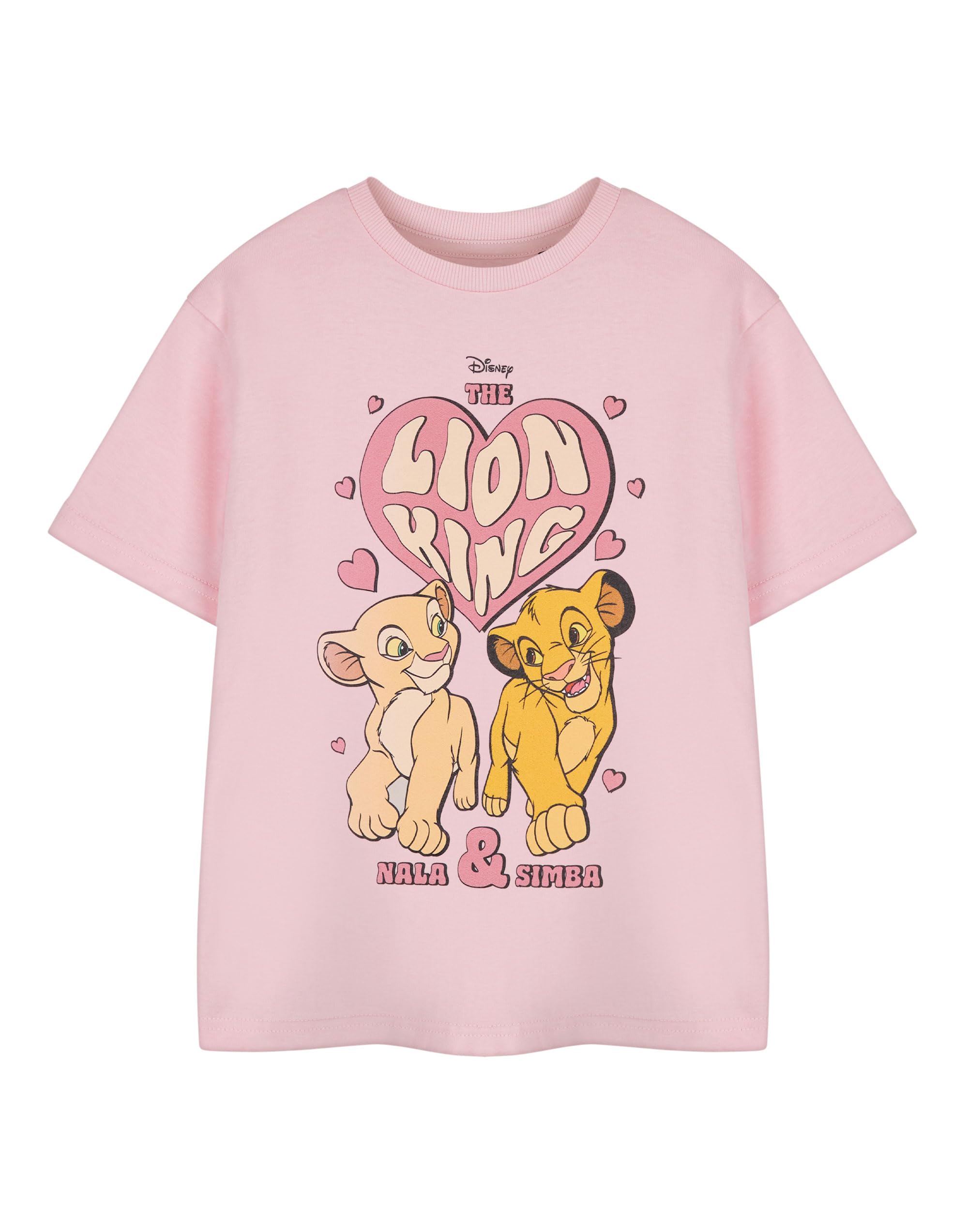 Disney Girls Short Sleeve T-Shirt Pink Size 3-4 Years