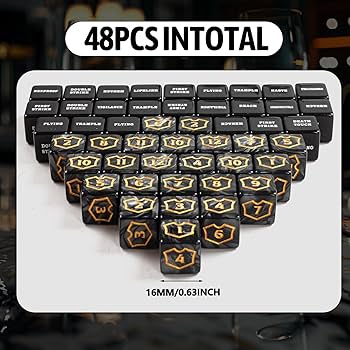 Amazon.co.jp: Flvdierd 48ピース MTGカウンター キーワード