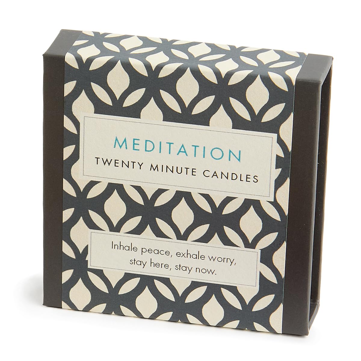 Cotton & Grey Natural Signature Collection - Meditation (Vintage) By - 12 Pure Beeswax Twenty Minute Candles With Ceramic Holder