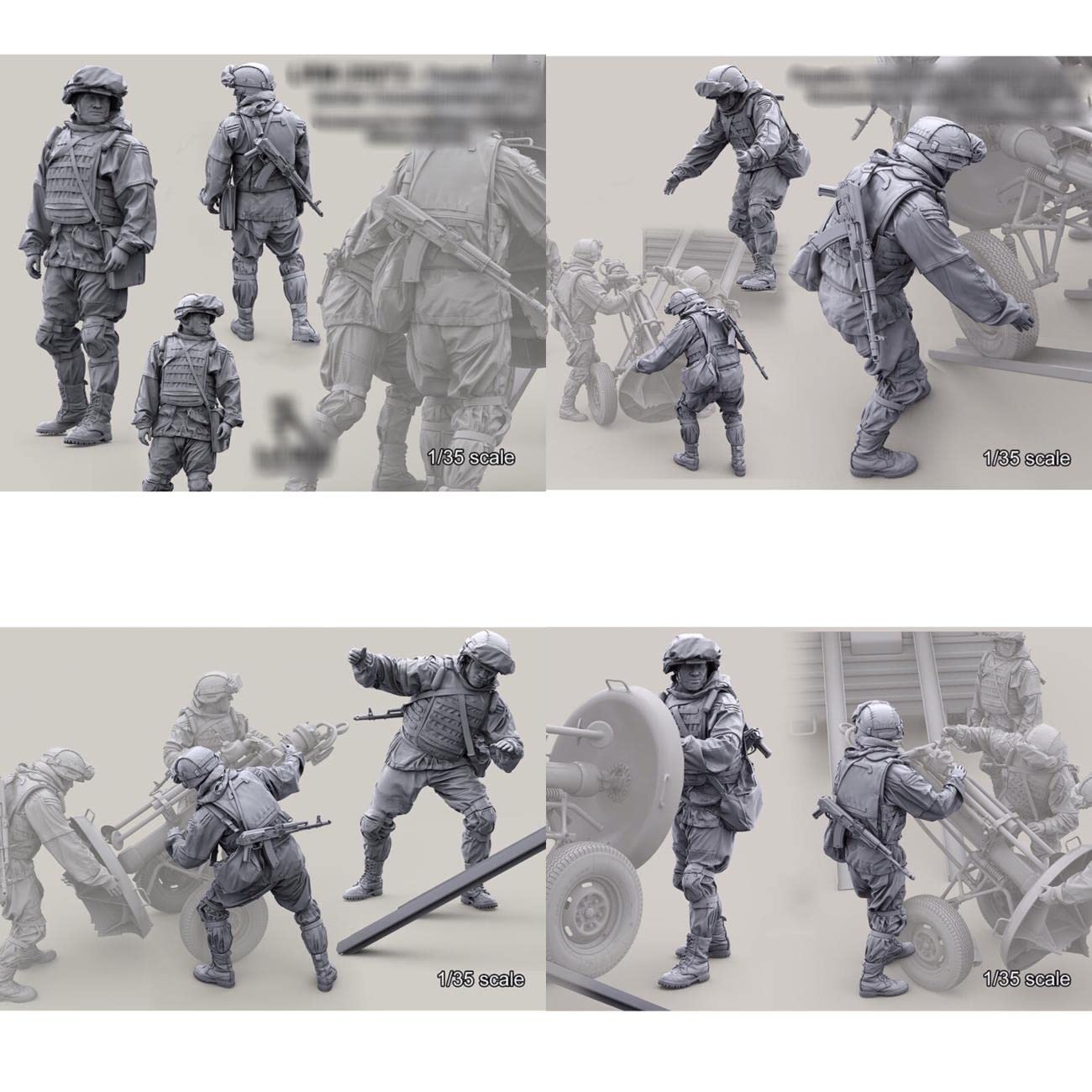 Amazon | 1/35レジンモデルフィギュアキットGK、未組み立て未塗装