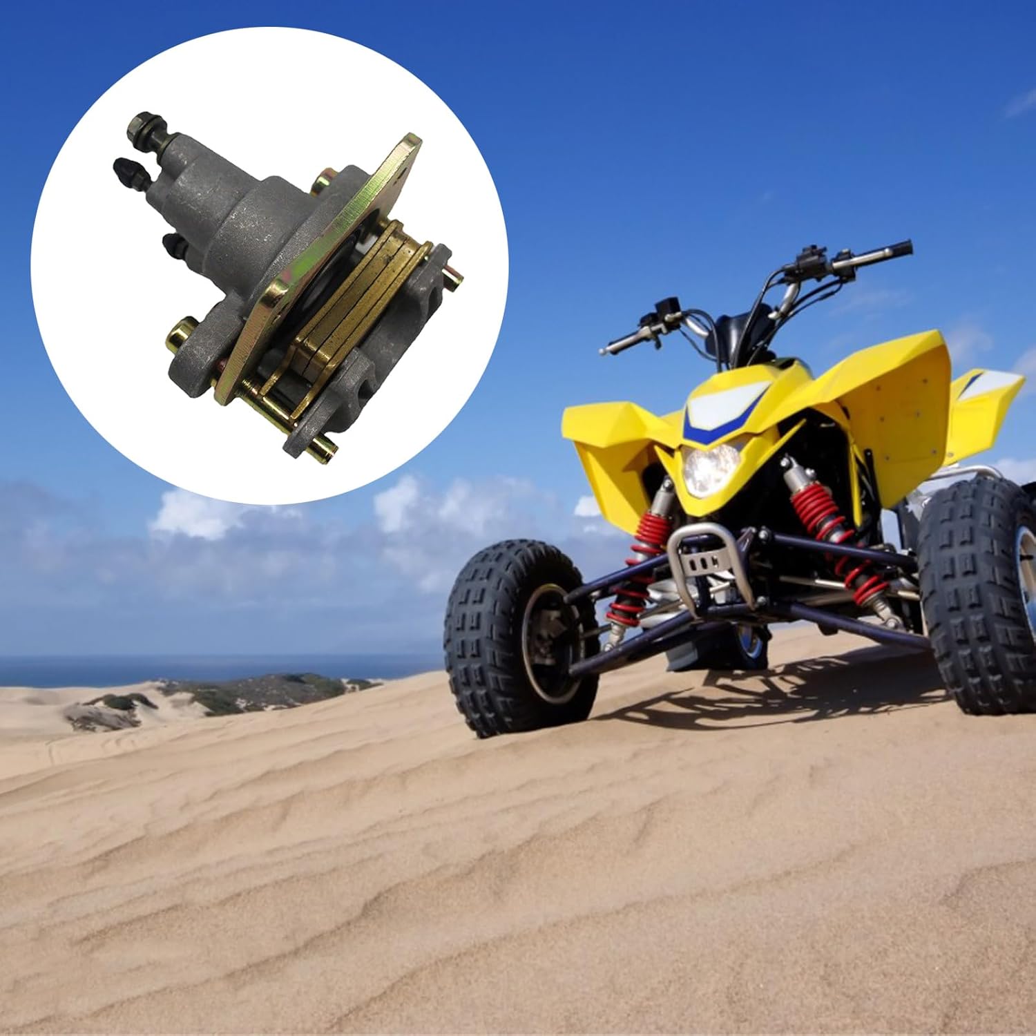 パッド交換を備えたバイクリアブレーキキャリパー400 450 500 600 700 800ディスクツールペイントキット右およびロー