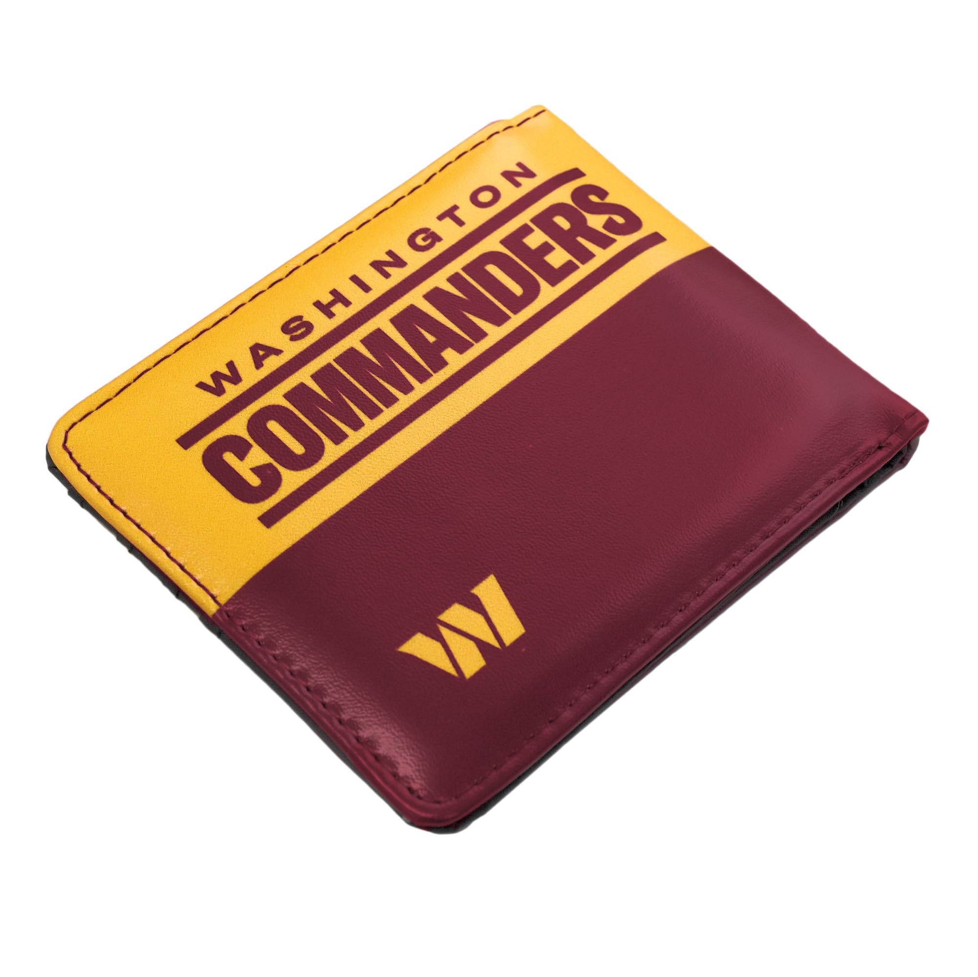 Littlearth NFL Washington Commanders Bi-Fold Wallet, Team Color, 4” x 5" x 1”