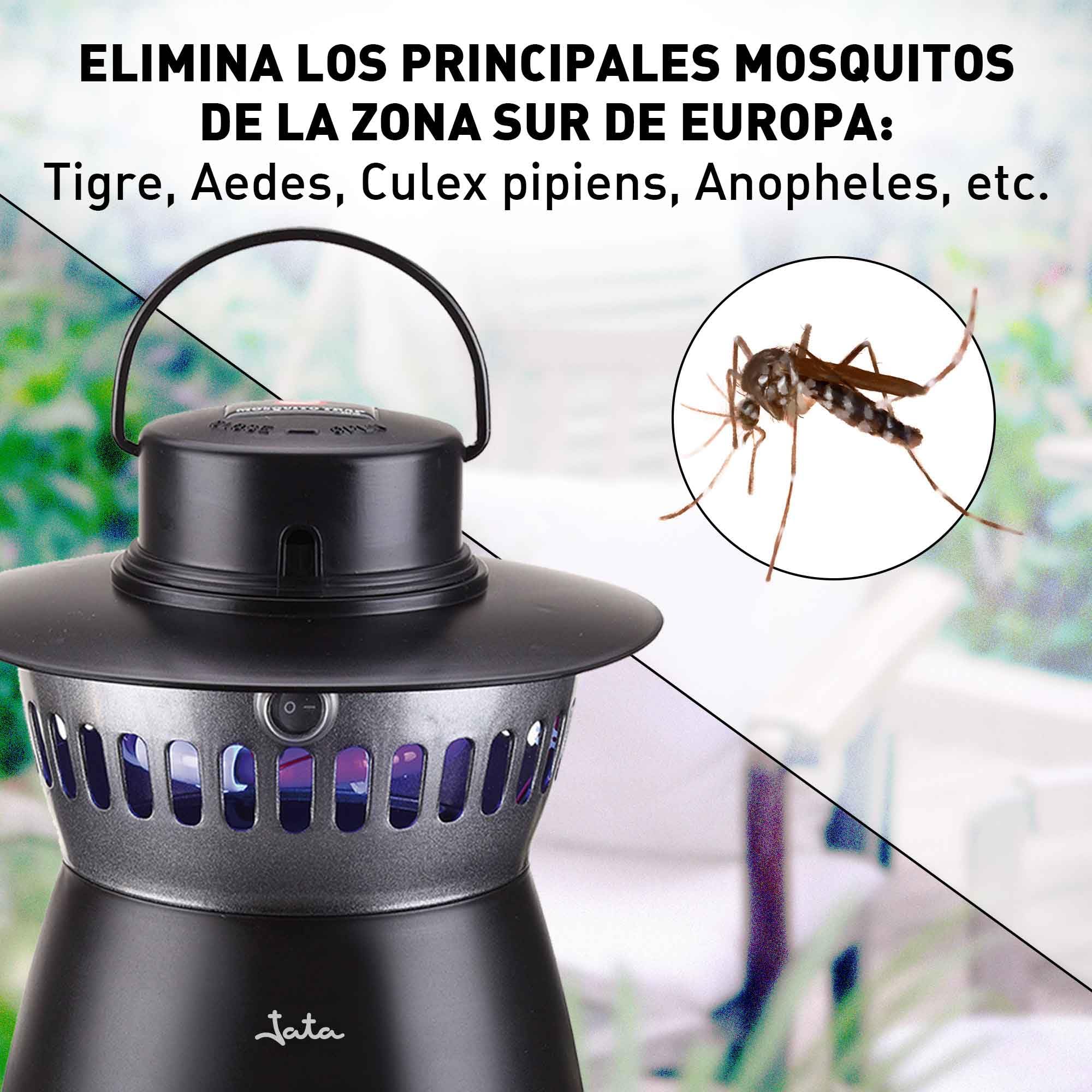 JATA MT8 - Antimosquitos Eléctrico Exterior, 1000 m², Imita al ser humano, Silencioso, Eficaz, Ecológico, Bajo Consumo