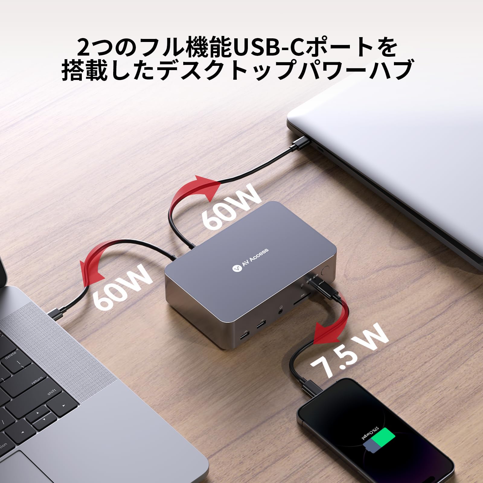 AV Access USB-C 12in1 ドッキングステーション 2入力2出力 KVM切替器 AV Access USB-C 12in1 ドッキングステーション 2入力2出力 KVM切替器