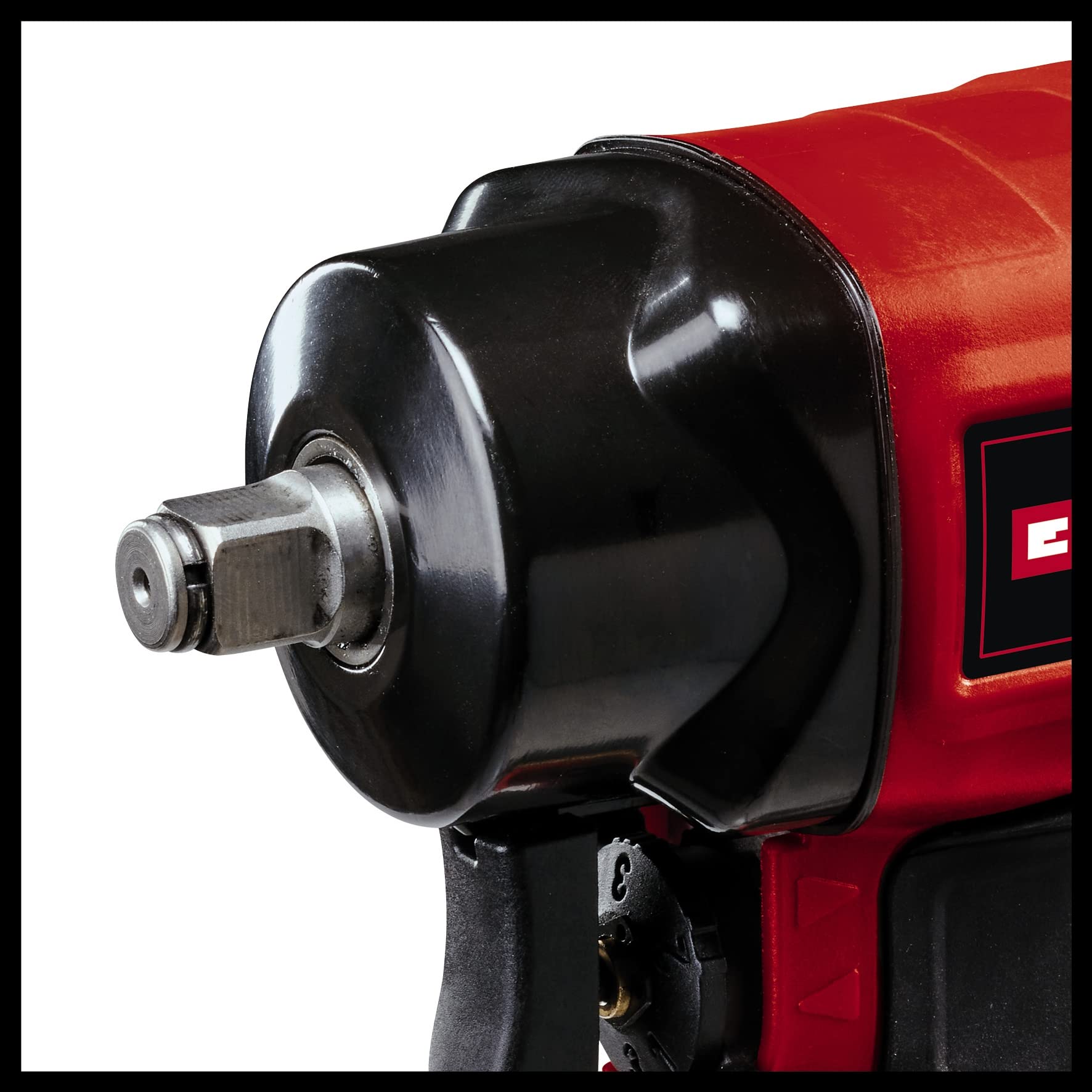 Avvitatore a impulsi pneumatico TC-PW 610 Compact di Einhell (8 bar max., coppia 610 Nm, attacco quadro da 1/2", rotazione a sinistra/destra, fornito in valigetta, incl. 3 inserti a bussola)