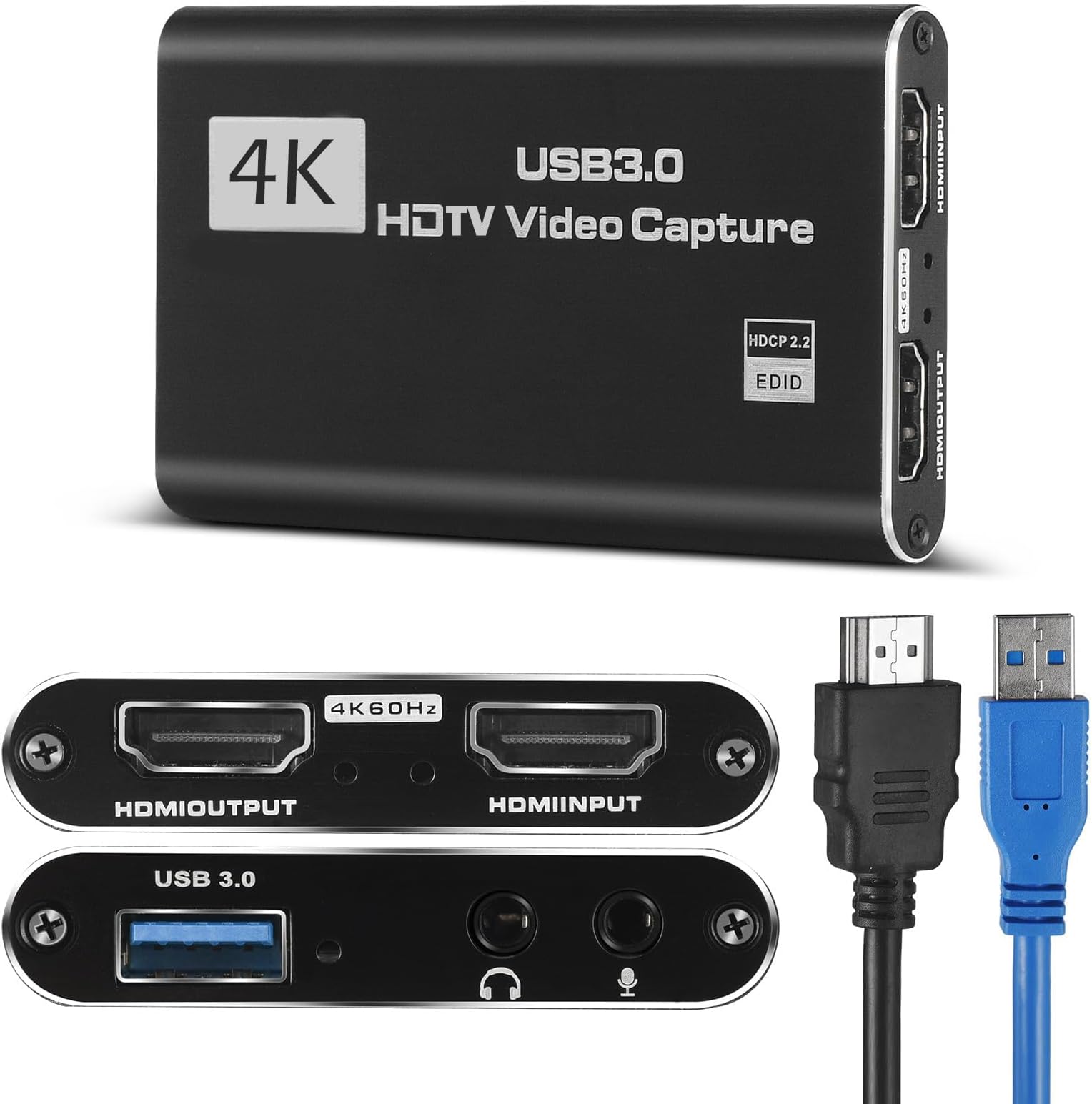 Amazon.com: HeavenBird 4K HDMI Video Capture Card, Gaming Capture Card ...