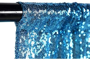 Turquoise Sequin Curtains: Gleaming Elegance for Decor and Photography