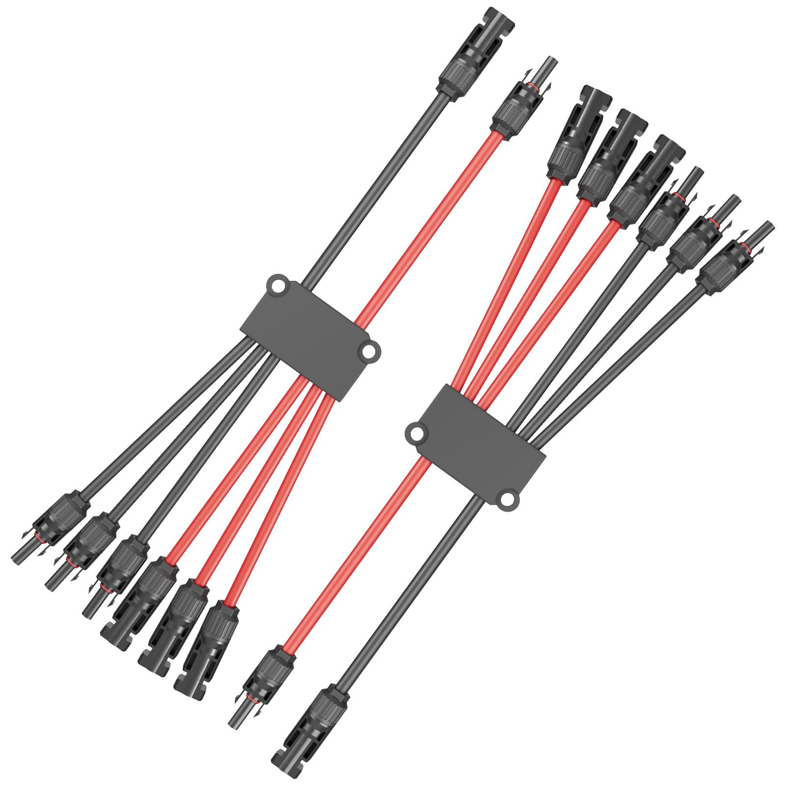 WSPIHO 1 Paar Solarkabel Y Verteiler 3 Fach,1Y3 Solarpanel Y