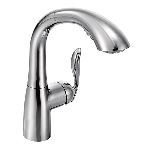 Moen 7294C Arbor One-Handle Pullout Kitchen or Laundry Faucet Featuring Power Clean, Chrome