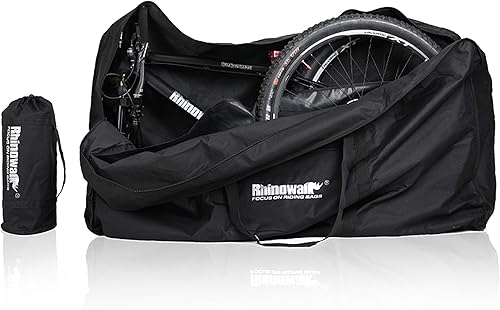HUNTVP Bolsa de viaje para bicicleta, estuche de transporte de bicicletas con una bolsa de transporte para bicicleta plegable de 26 a 29 pulgadas