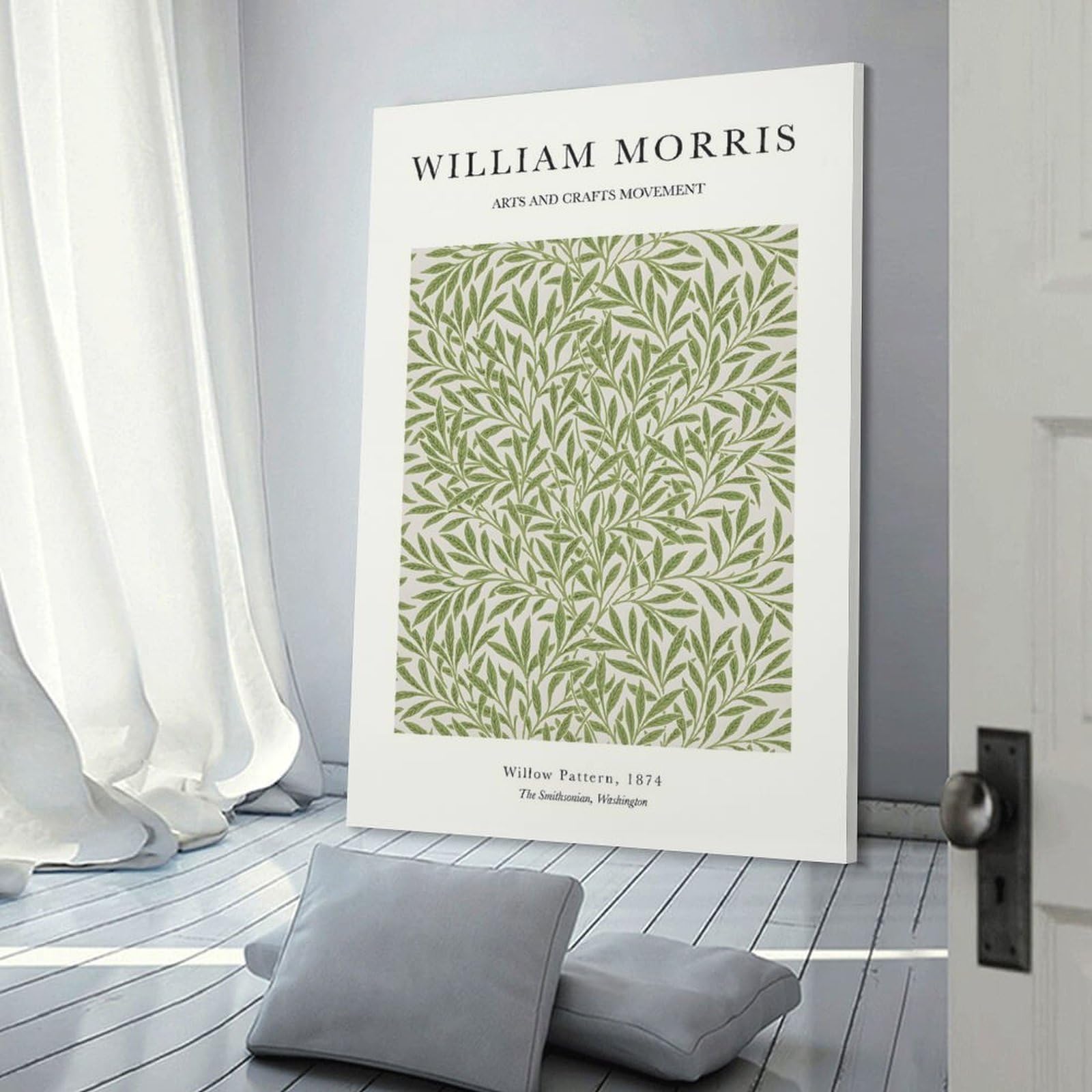 Junmoney Room Decor Wall Art William Morris Willow, 12x18inch(30x45cm), for Living Room, Bedroom, Office Or Hallway, An Adaptable Decor Piece for Home Use