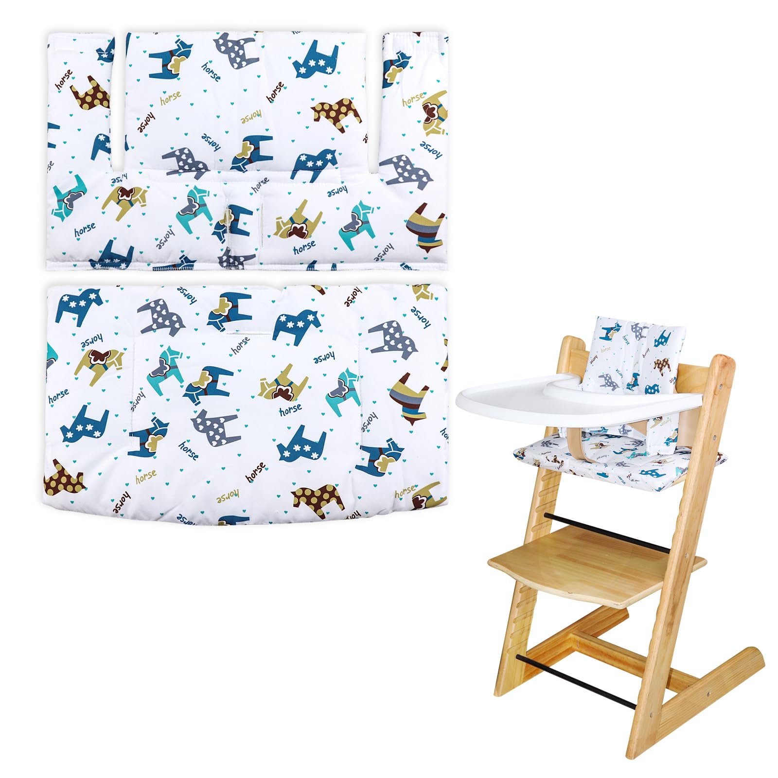LLHQAMT for High Chair Cushion Soft And Comfortable Baby Seat Cover With Cute Graphics